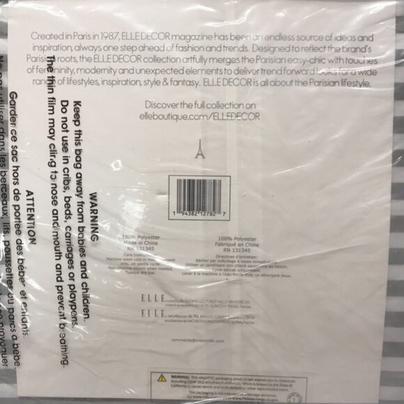 Elle Decor Printed Pattern 6-Piece Queen Sheet Set - Picture 5 of 6